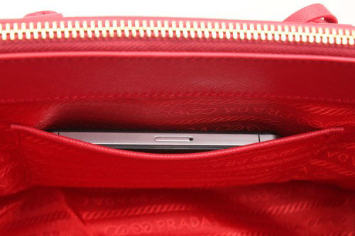 2014 Prada saffiano calfskin BN2316 red